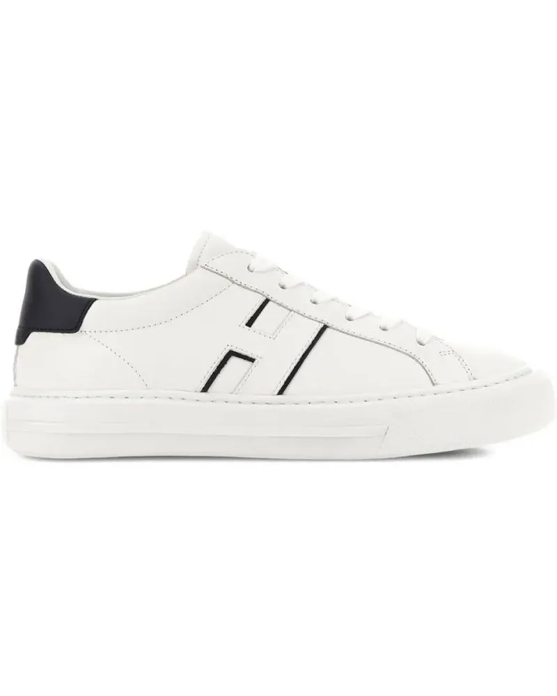 Hogan Low-Top Sneaker White Leather Sneakers With Logo Design And Rubber weiß Weiß