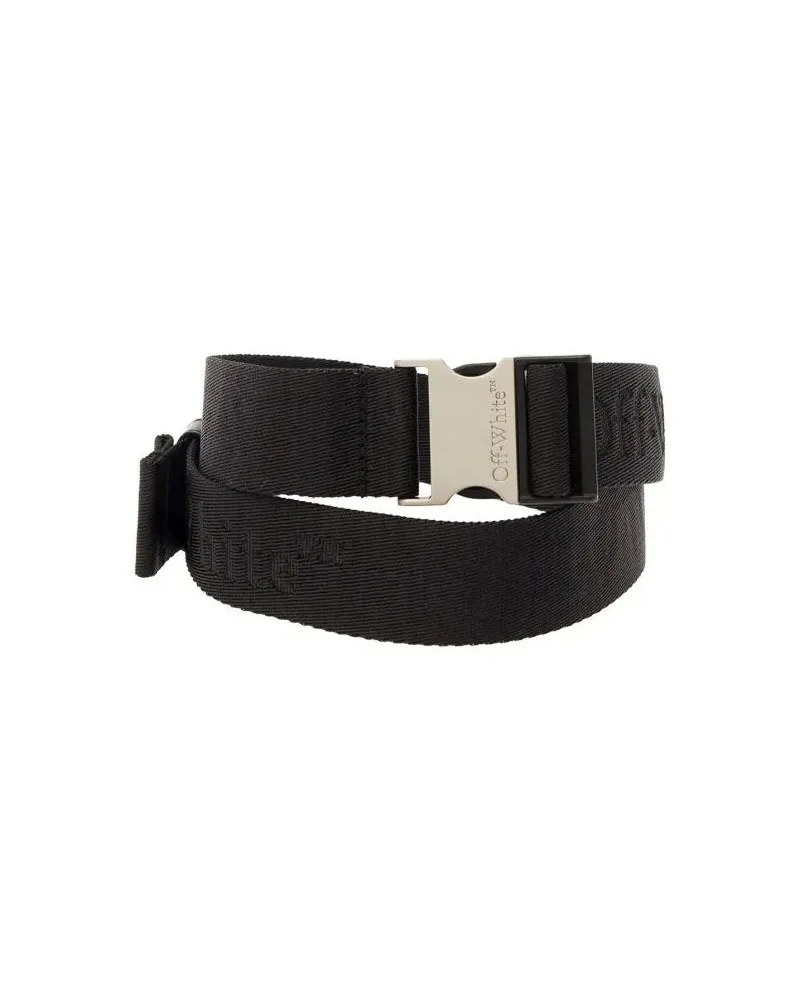OFF-WHITE Gürtel Tuc Long Logo Tape Belt schwarz Schwarz