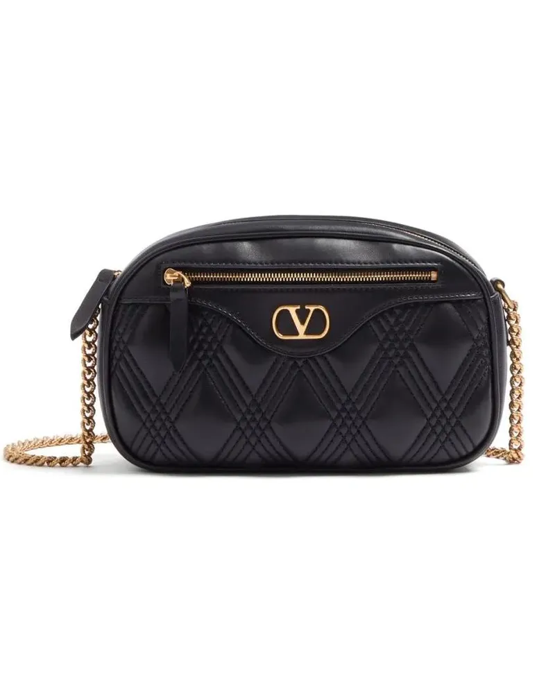 Valentino Garavani Hobo Bags Quiltie 67 Medium Camera Bag schwarz Schwarz