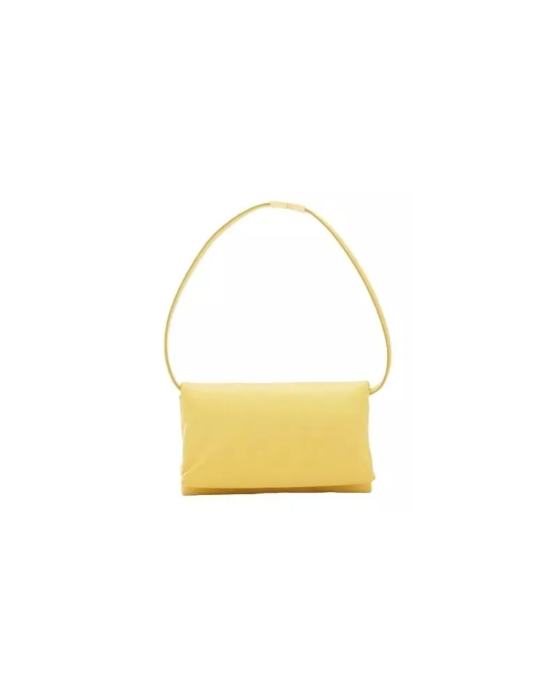 Marni Shopper Yellow Soft Smooth Leather Bag Gelb