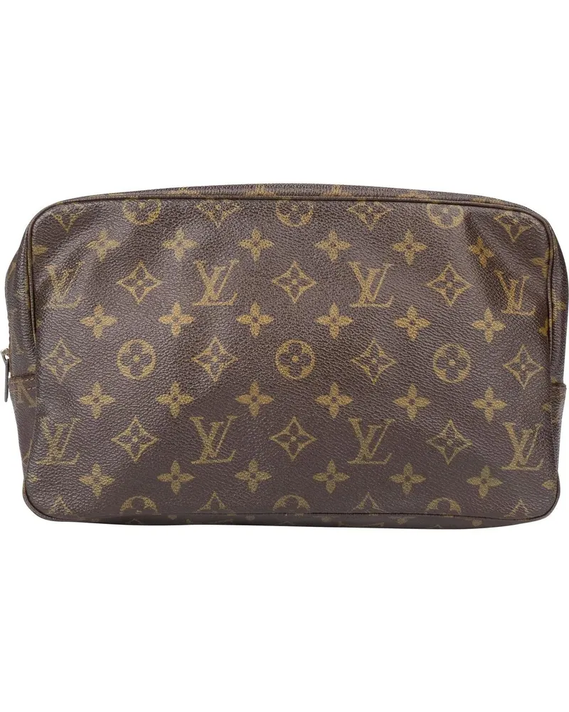 Louis Vuitton Crossbody Bags  Canvas Monogram Trousse Toilette 28 braun Braun