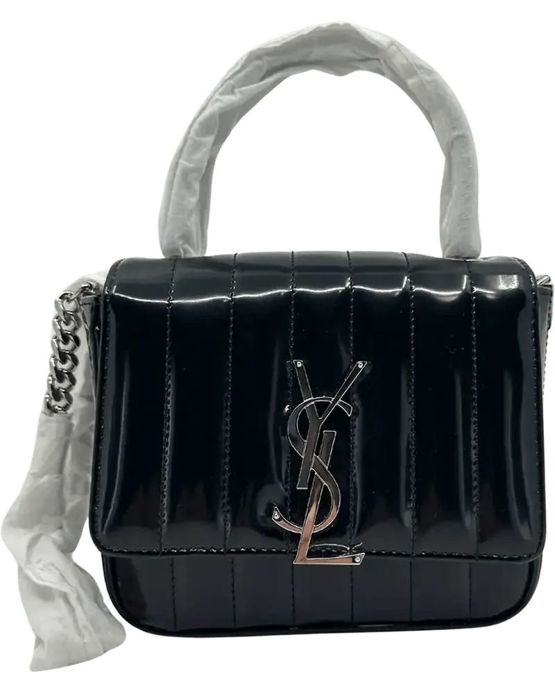 Saint Laurent Hobo Bags  YSL Vicky Small patent leather / unw bunt Bunt