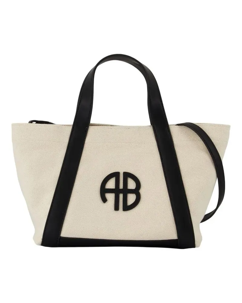 Anine Bing Shopper & Totes Small Cara Shopper Bag - Cotton - Beige beige Beige