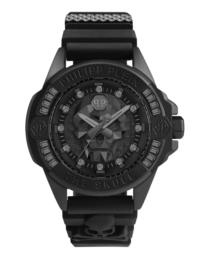 Philipp Plein Uhr Quarz-Analoguhr The $Kull Genderless black Schwarz