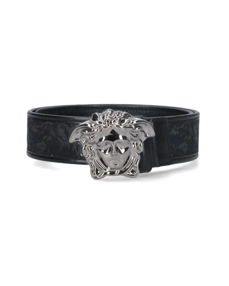 Versace Gürtel "La Medusa" Belt – Black schwarz Schwarz