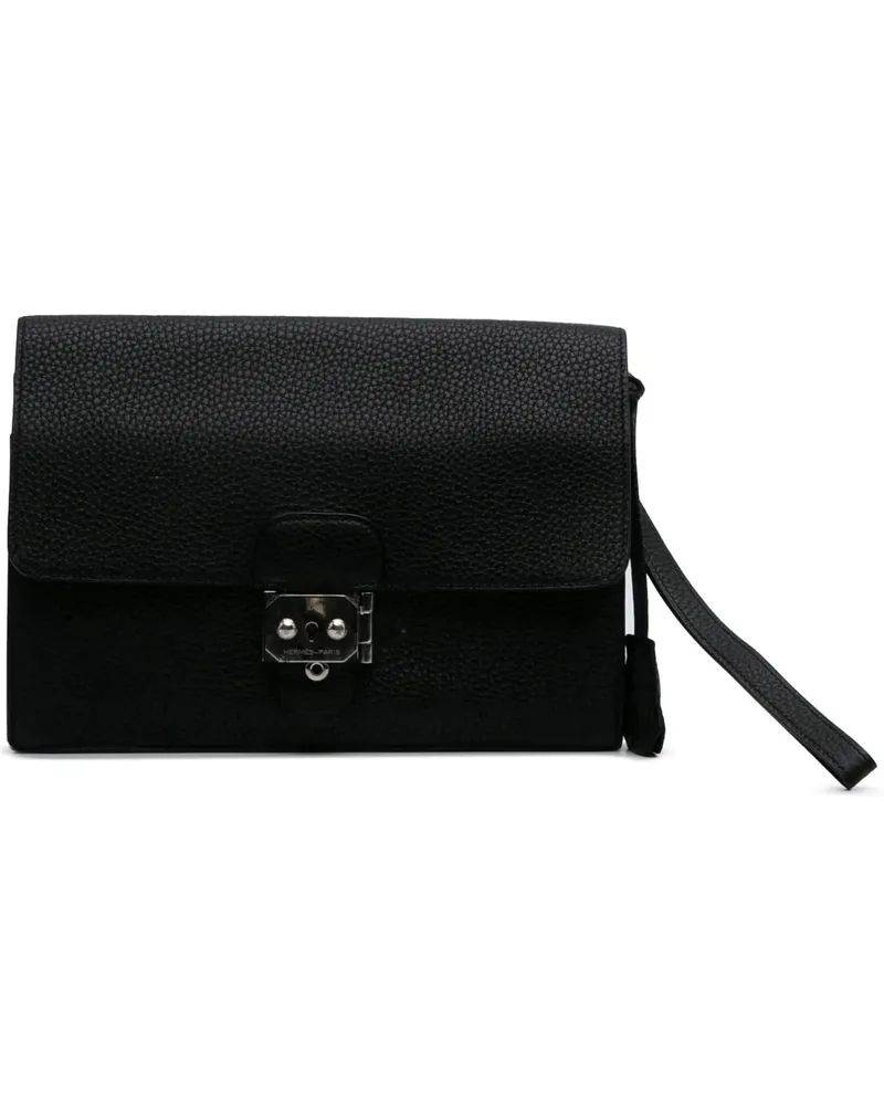 Hermès Clutches Togo Jet Pochette Clutch schwarz Schwarz