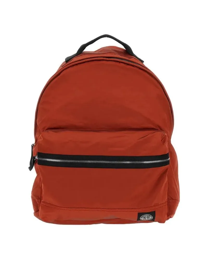 Stone Island Rucksäcke Red Backpack With Adjustable Straps rot Rot