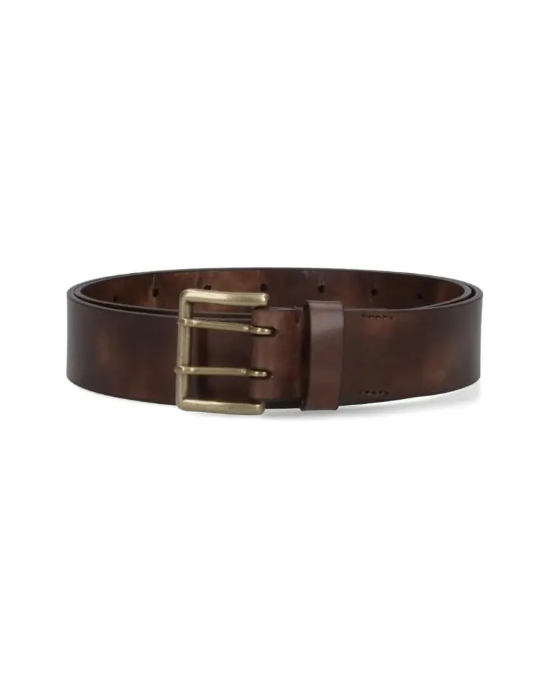 AURALEE Gürtel Two-Hole Belt – Brown braun Braun