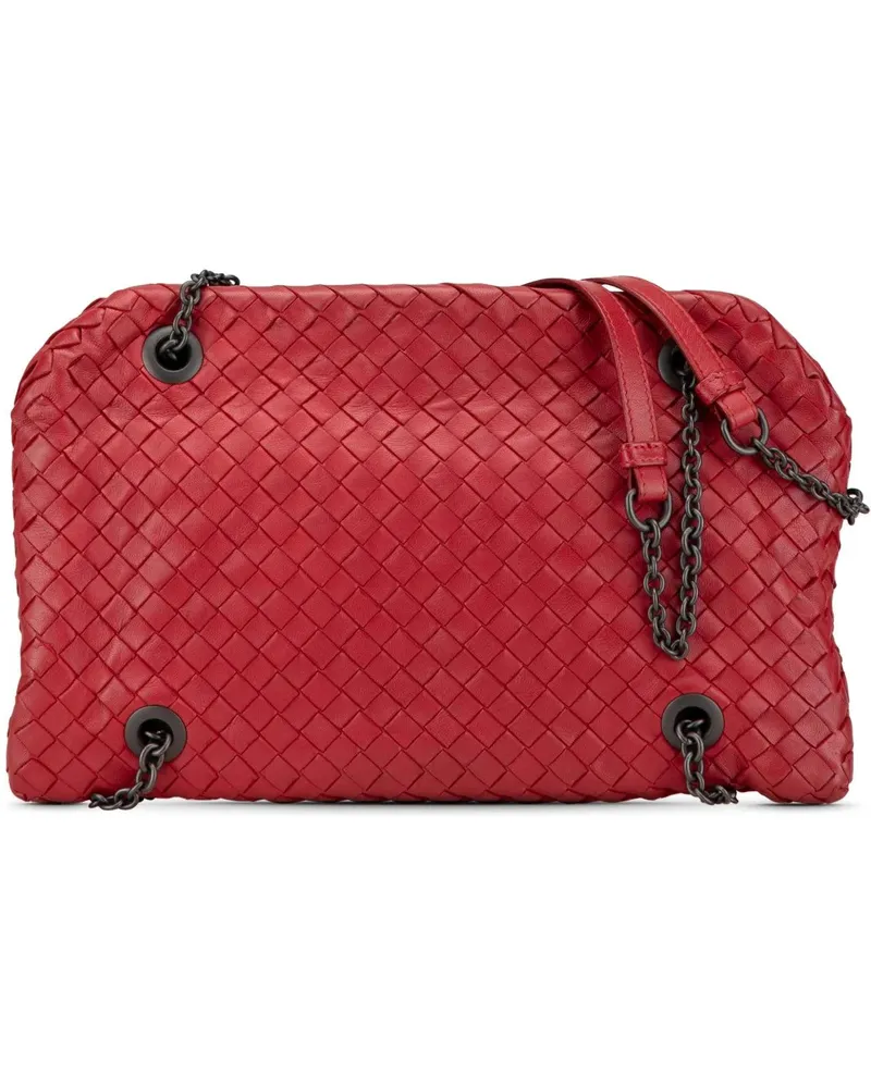 Bottega Veneta Hobo Bags Nappa Intrecciato Duo Shoulder Bag rot Rot