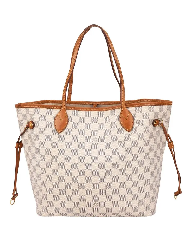 Louis Vuitton Crossbody Bags  Damier Azur Monogram Neverfull MM Sh weiß Weiß