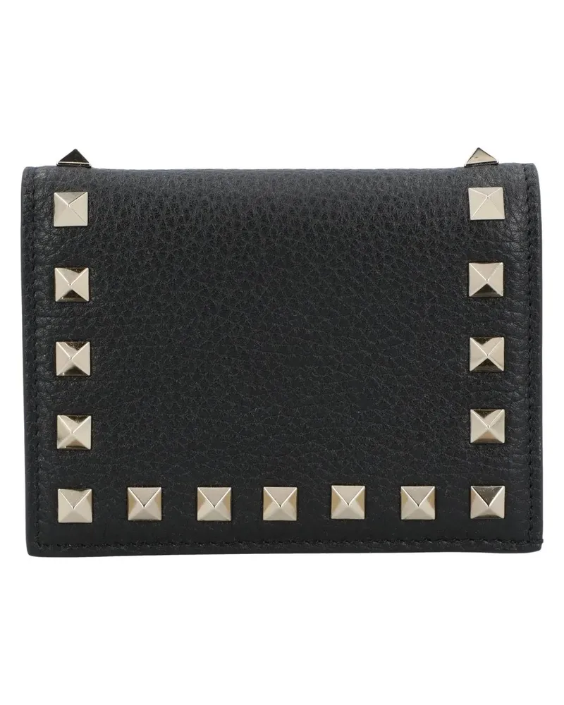 Valentino Garavani Portemonnaie Rockstud Wallet schwarz Schwarz