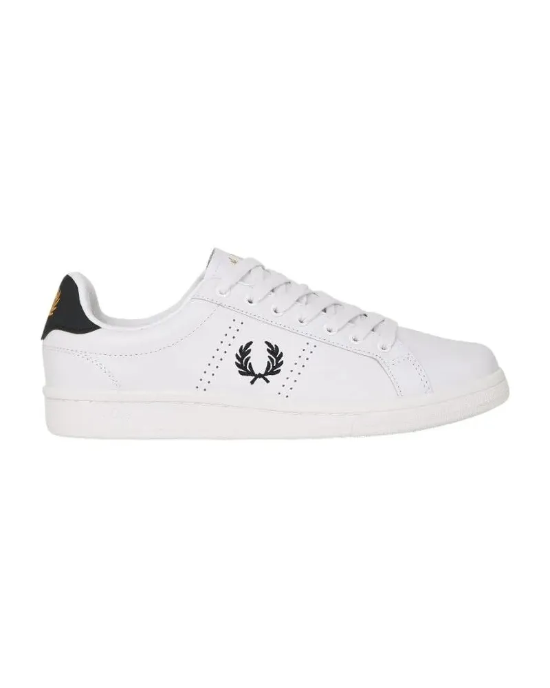 Fred Perry Low-Top Sneaker Chrome-Free Full-Grain Leather Sneakers weiß Weiß