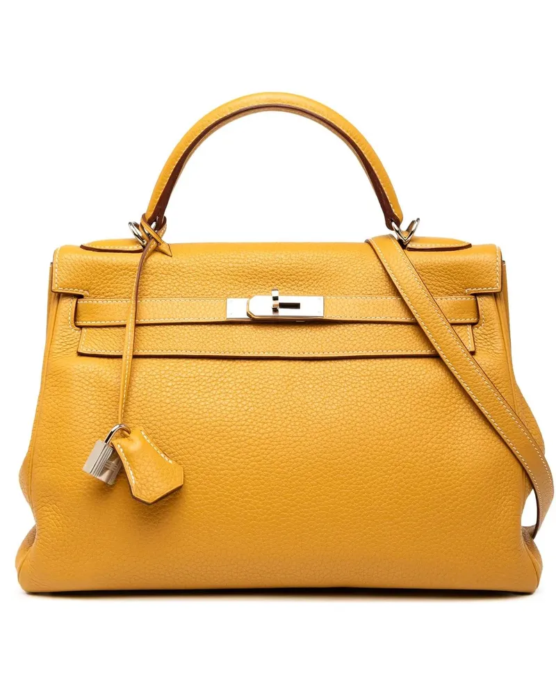Hermès Hobo Bags Clemence Kelly II Retourne 32 gelb Gelb