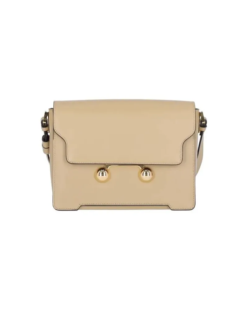 Marni Hobo Bags "Trunkaroo" Medium Shoulder Bag – Beige beige Beige