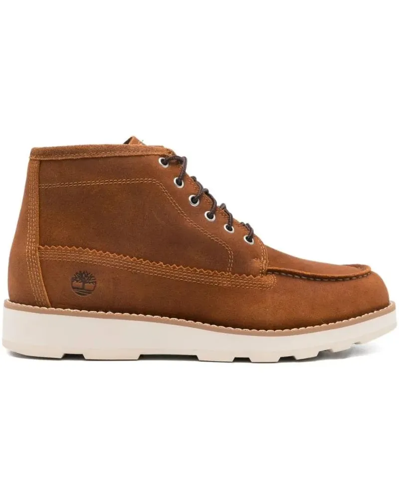 Timberland Stiefel Brown Leather Ankle Boots rot Rot