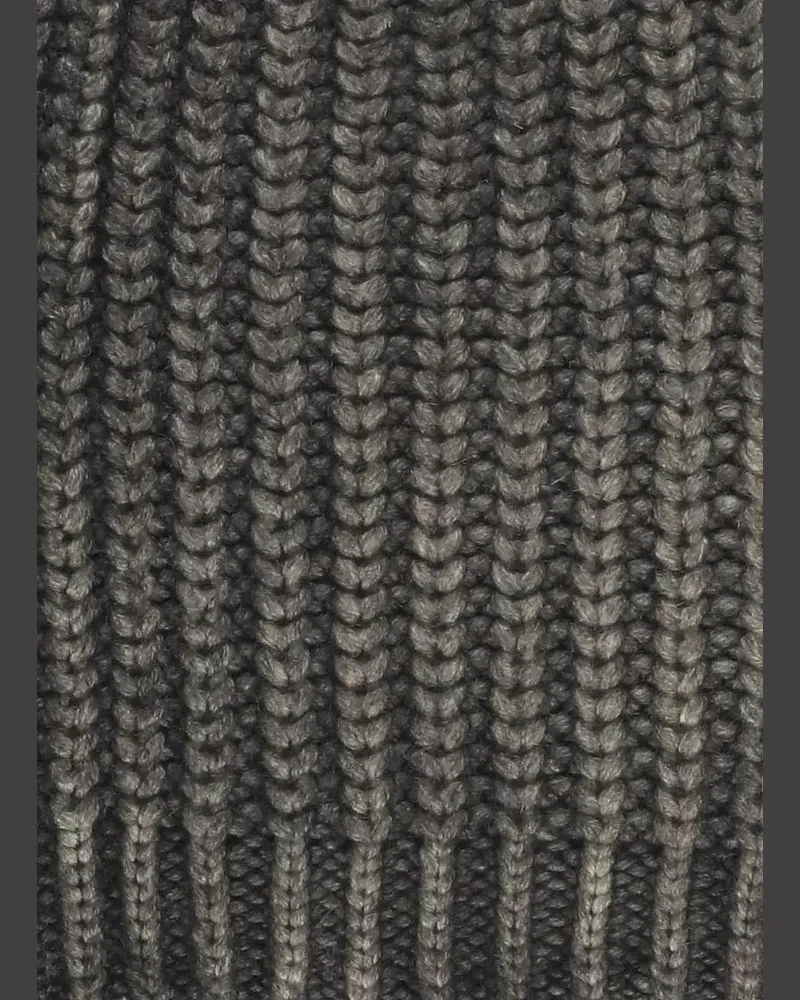 Caliban Caps & Mützen Dark Grey Wool And Cashmere Beanie grau Grau