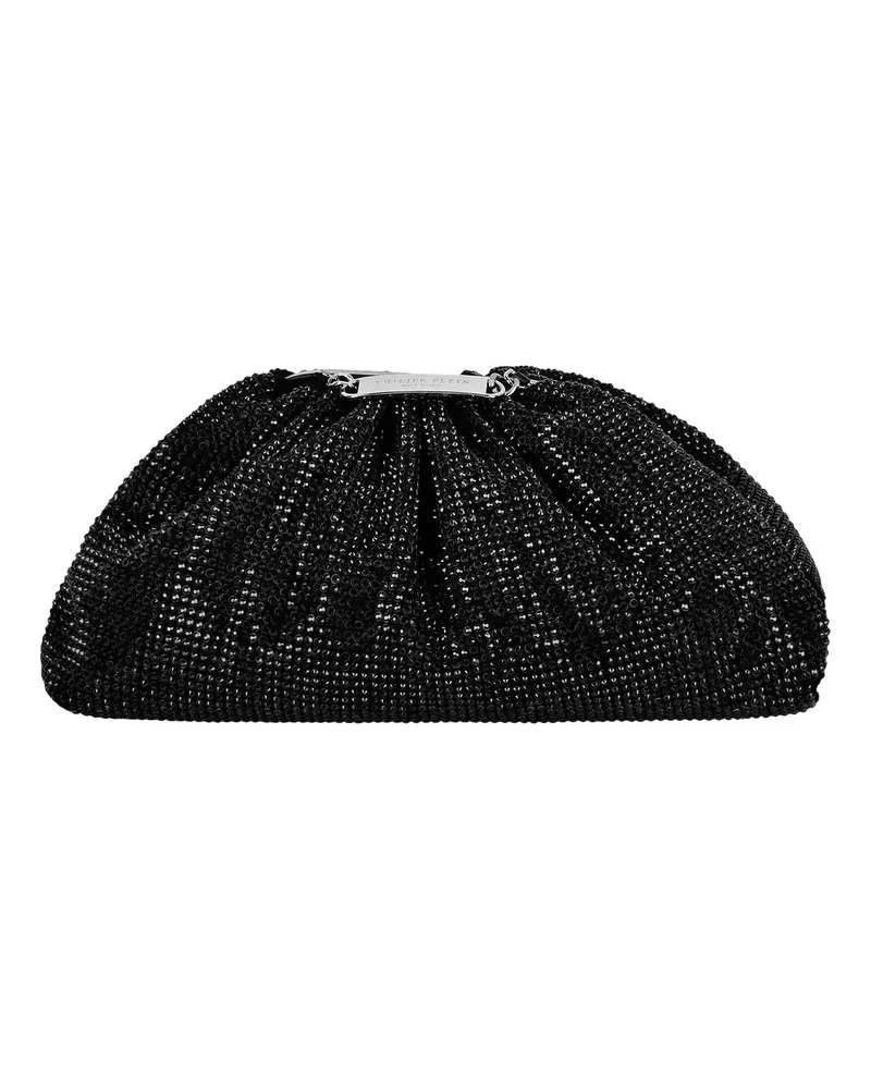 Philipp Plein Clutches Schultertasche Mit Schmucksteinen schwarz Schwarz