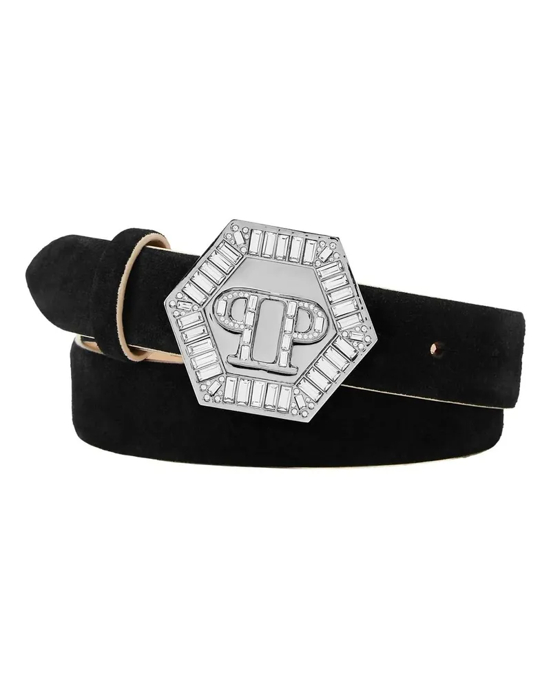 Philipp Plein Gürtel Gürtel Hexagon schwarz Schwarz
