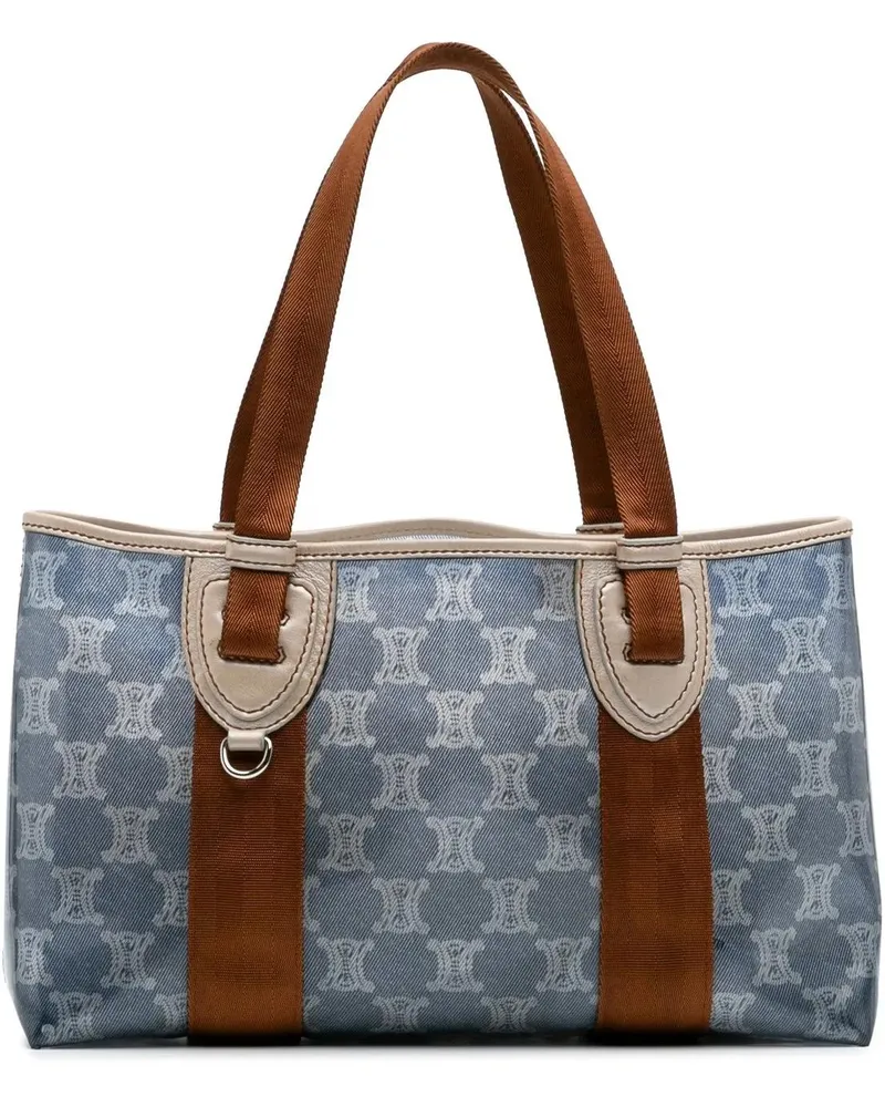 Celine Shopper Macadam PVC Tote blau Blau