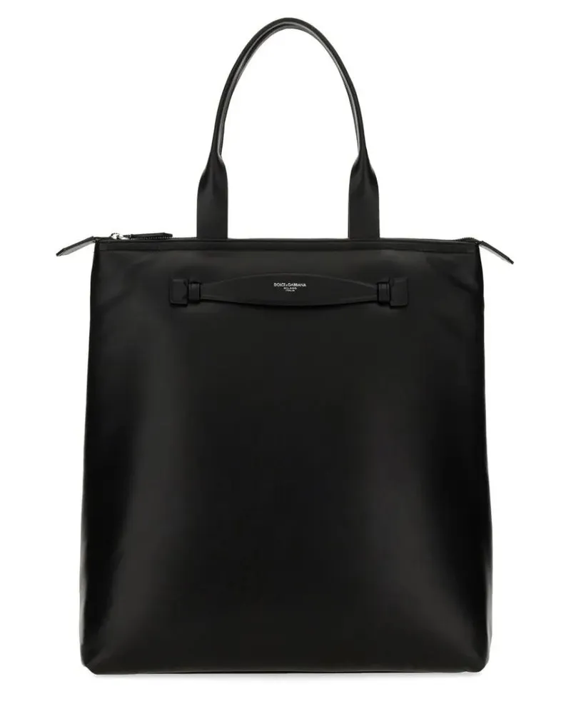 Dolce & Gabbana Shopper & Totes Leather Shopping Bag schwarz Schwarz