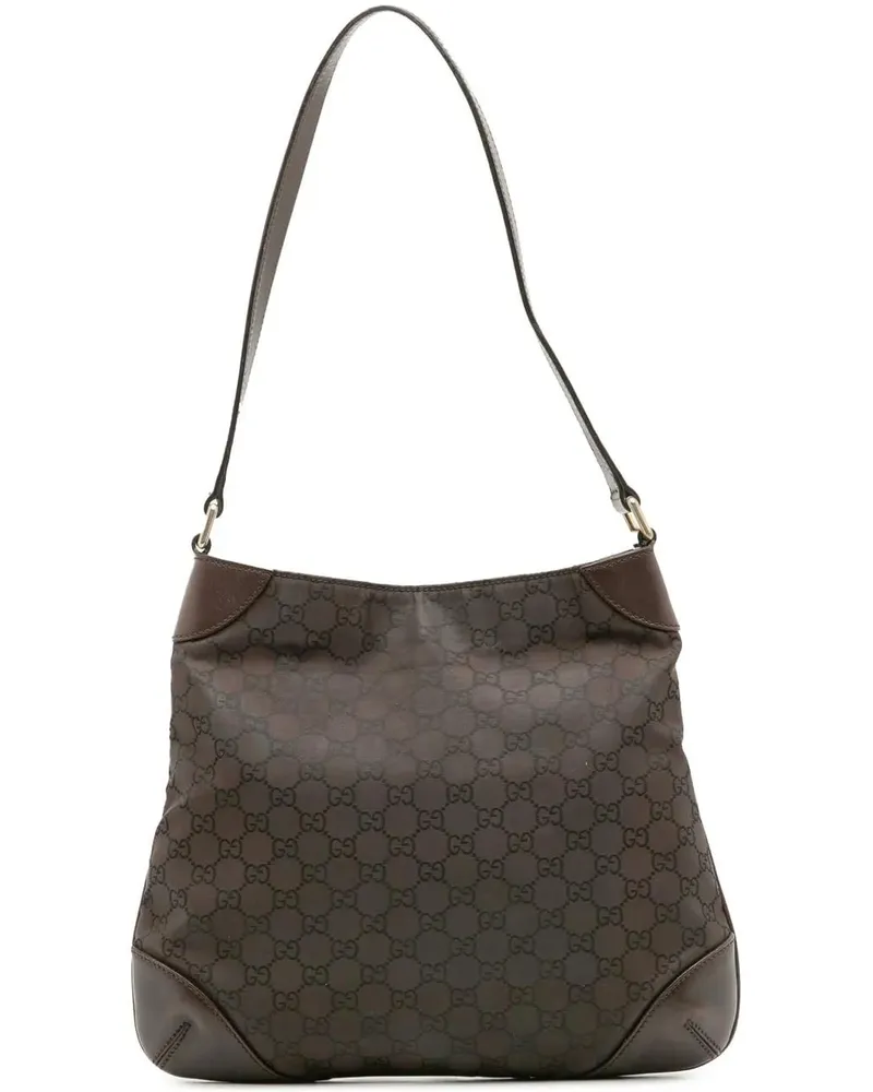 Gucci Hobo Bags GG Canvas Shoulder Bag braun Braun