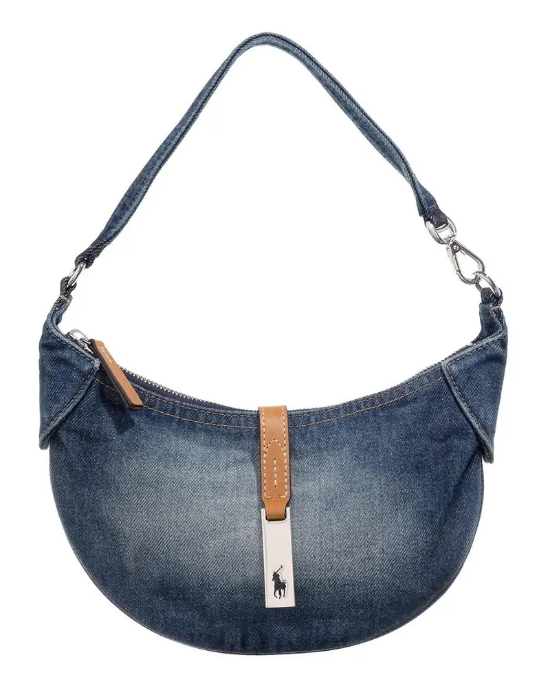 Ralph Lauren Hobo Bags P Id Mn Shdr-Shoulder Bag-Small blau Blau