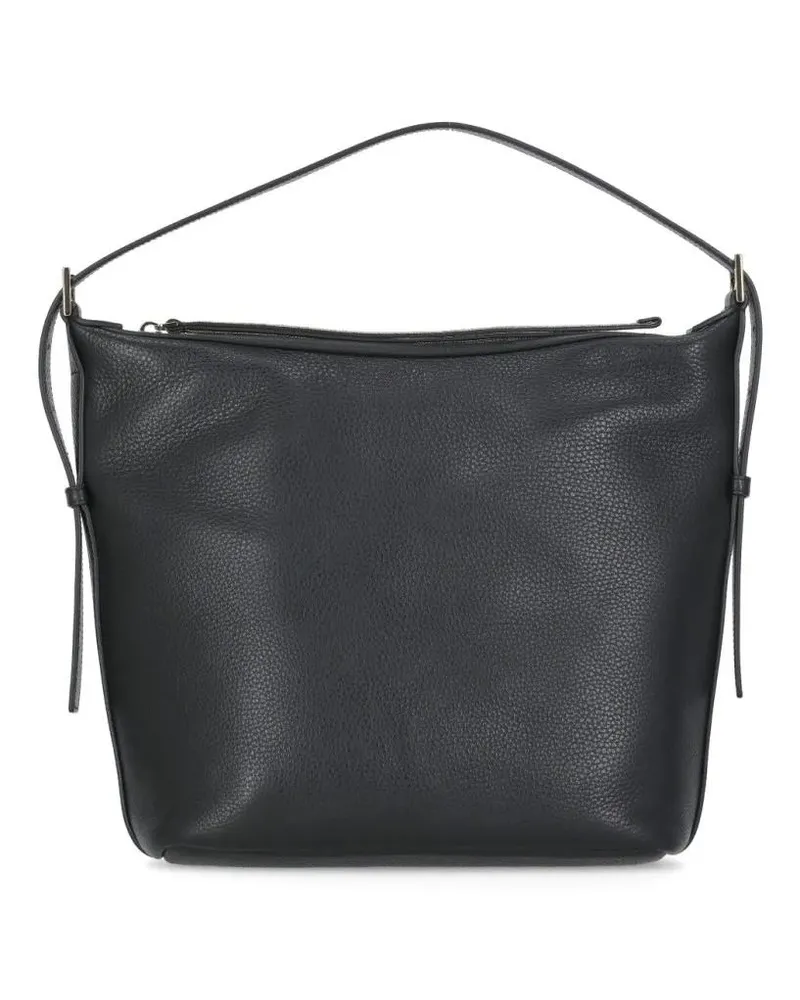 Fabiana Filippi Shopper & Totes Black Pebbled Letaher Bag schwarz Schwarz