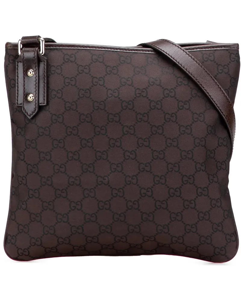 Gucci Hobo Bags GG Canvas Crossbody braun Braun