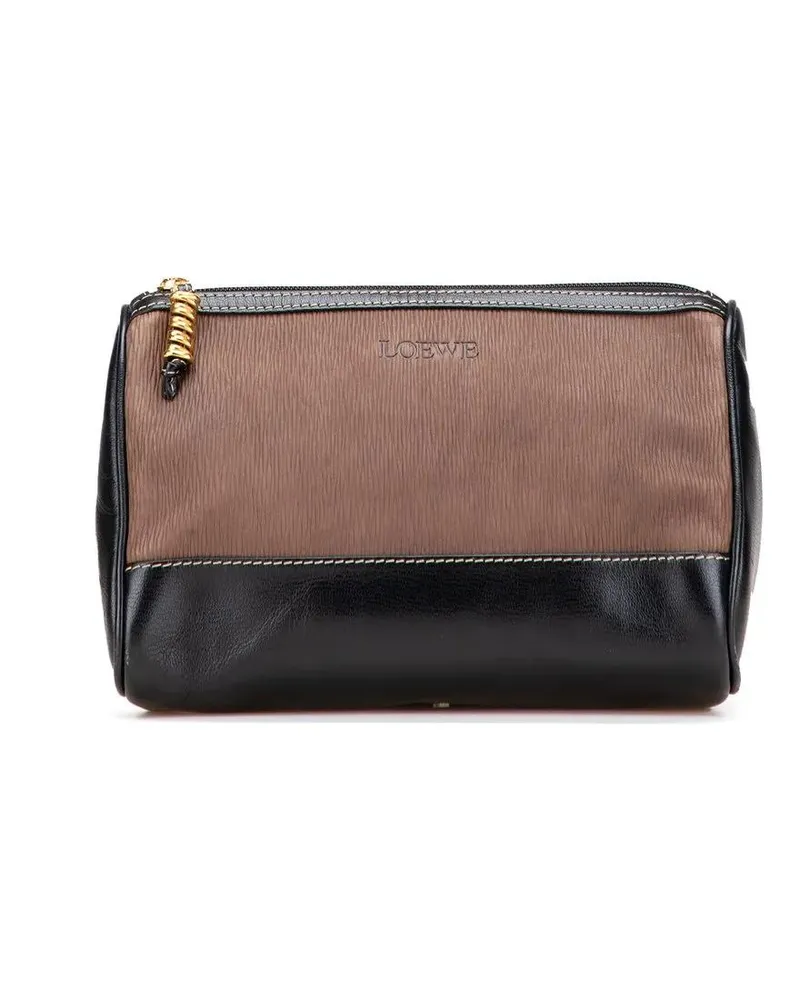 Loewe Kosmetiktaschen Leather Velazquez Pouch braun Braun