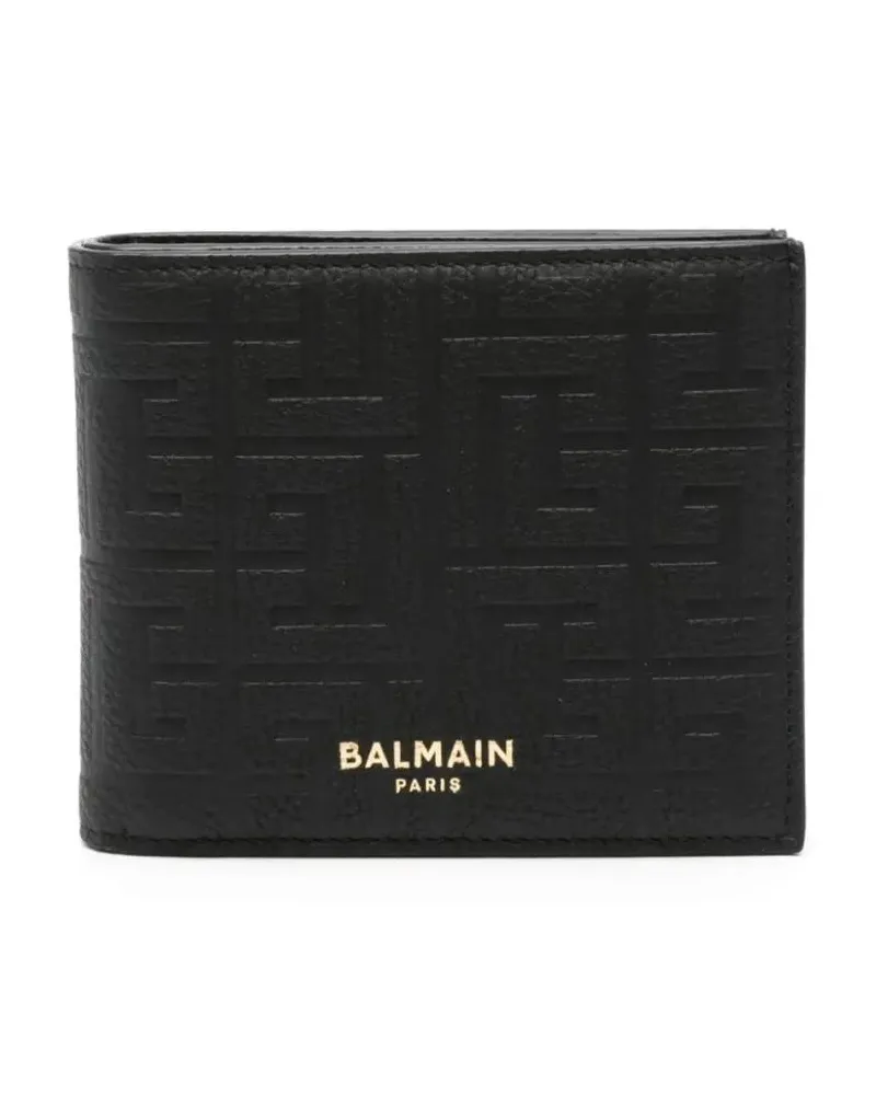 Balmain Portemonnaies 4G-Motif Wallet Schwarz