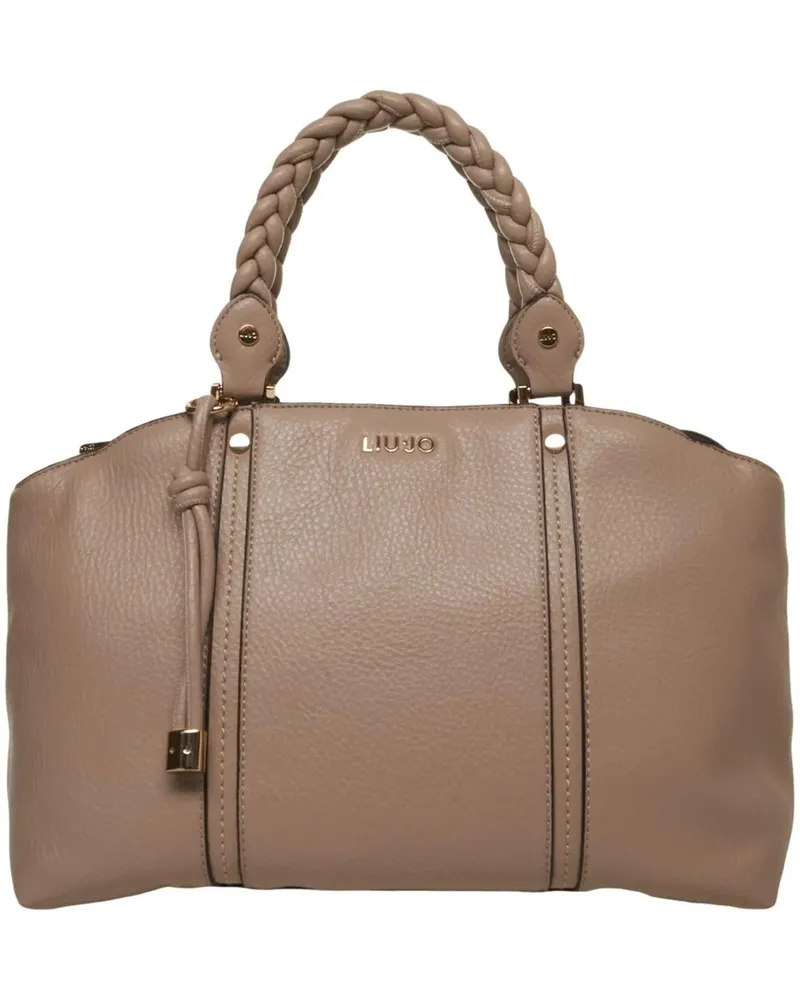 Liu Jo Shopper Grained leather shopper 'Fluida' beige Beige