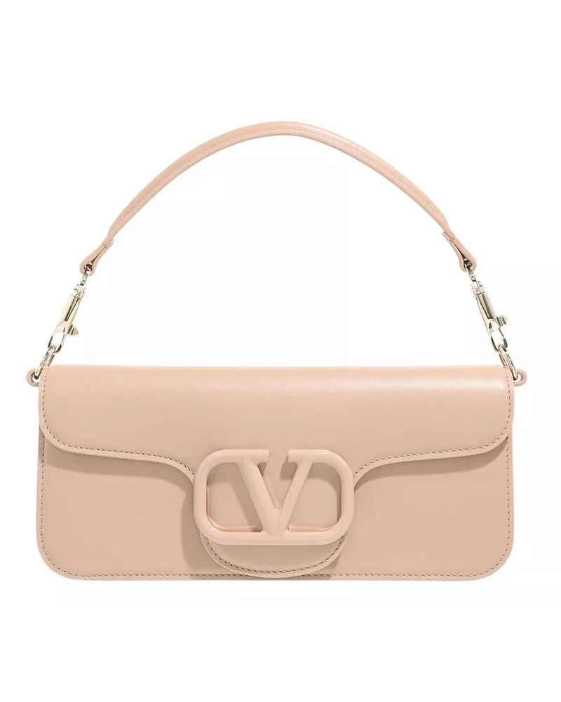 Valentino Garavani Crossbody Bags Leather Shoulder Bag With V Logo Signature Detail Gold