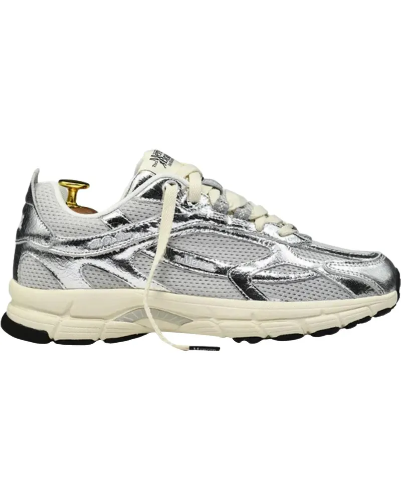 MERCER AMSTERDAM Low-Top Sneaker Mercer The Re-run Cracked Sneakers Zilver Me253004 silberfarben Silber