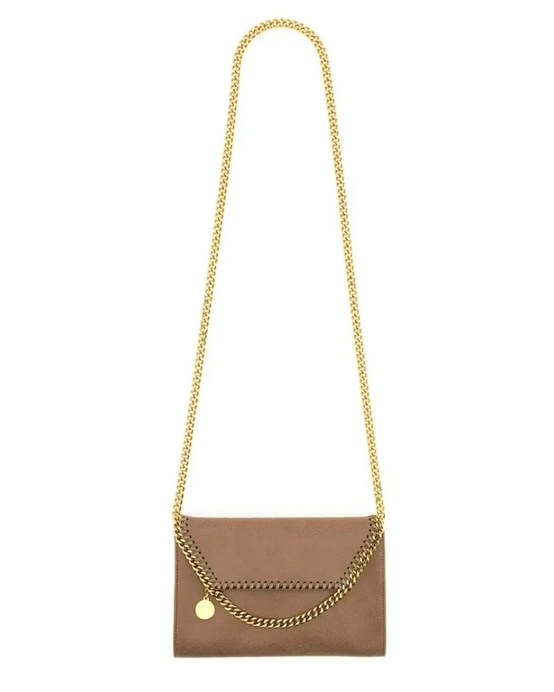 Stella McCartney Hobo Bags Rectangular Mini Bag With Chain Shoulder Strap braun Braun