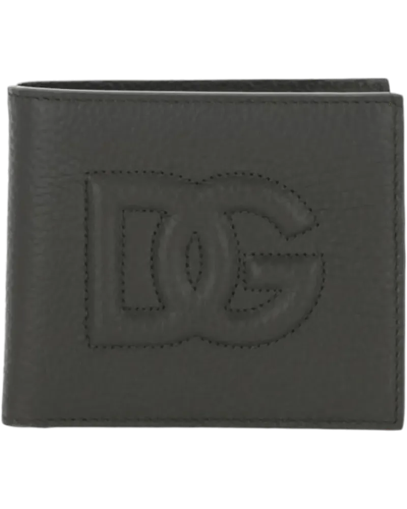 Dolce & Gabbana Portemonnaie Portafoglio DG rilievo grau Grau