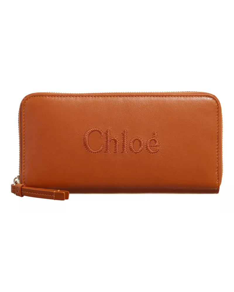 Chloé Portemonnaie Long Wallet Braun