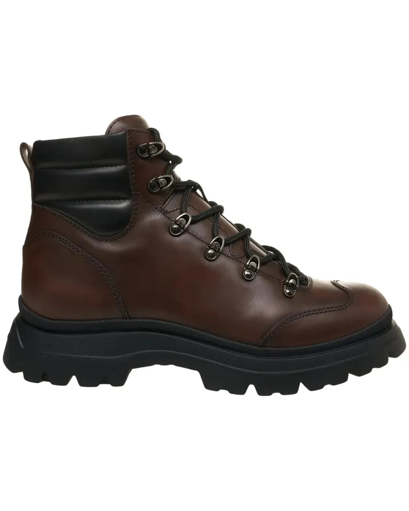 Hogan Stiefel Leather ankle boots braun Braun