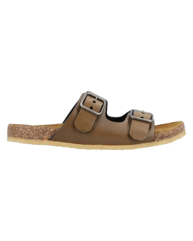 Saint Laurent Sandalen Smooth Leather "Jimmy" Flat Sandals braun Braun