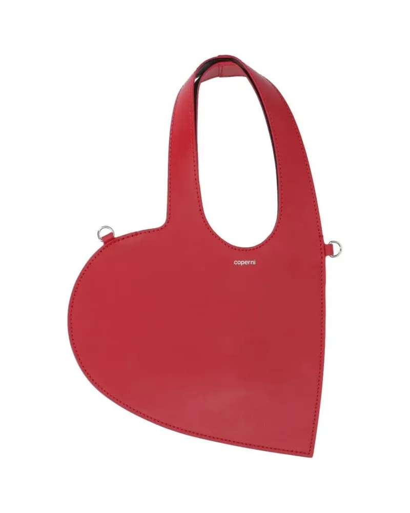 COPERNI Shopper & Totes Heart-Shaped Calf Leather Bag With Removable Strap rot Rot