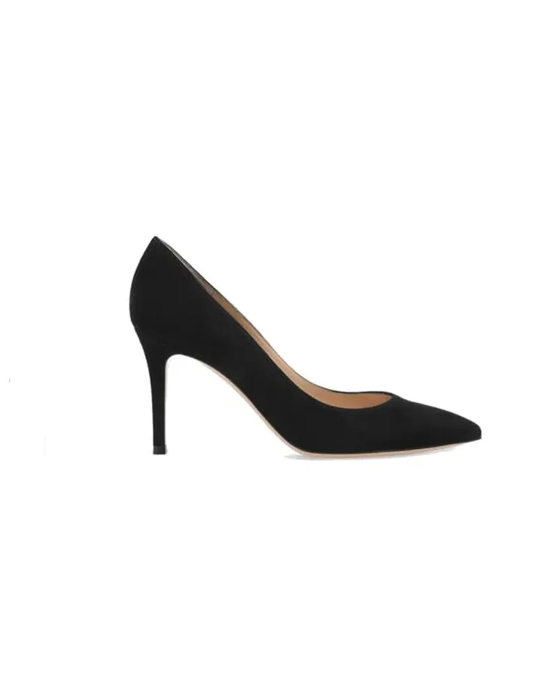 Gianvito Rossi Hohe Schuhe Pointed Toe Heeled Shoes In Silk schwarz Schwarz