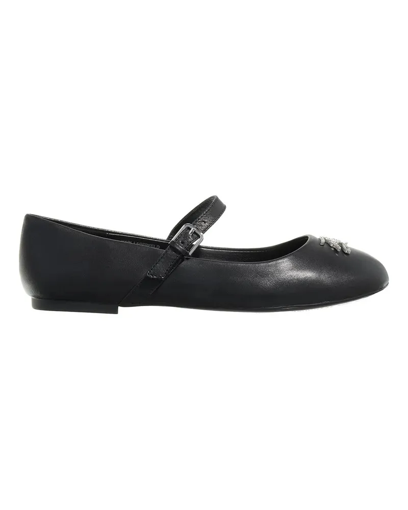 Karl Lagerfeld Ballerinas Karo Autograph Pump schwarz Schwarz