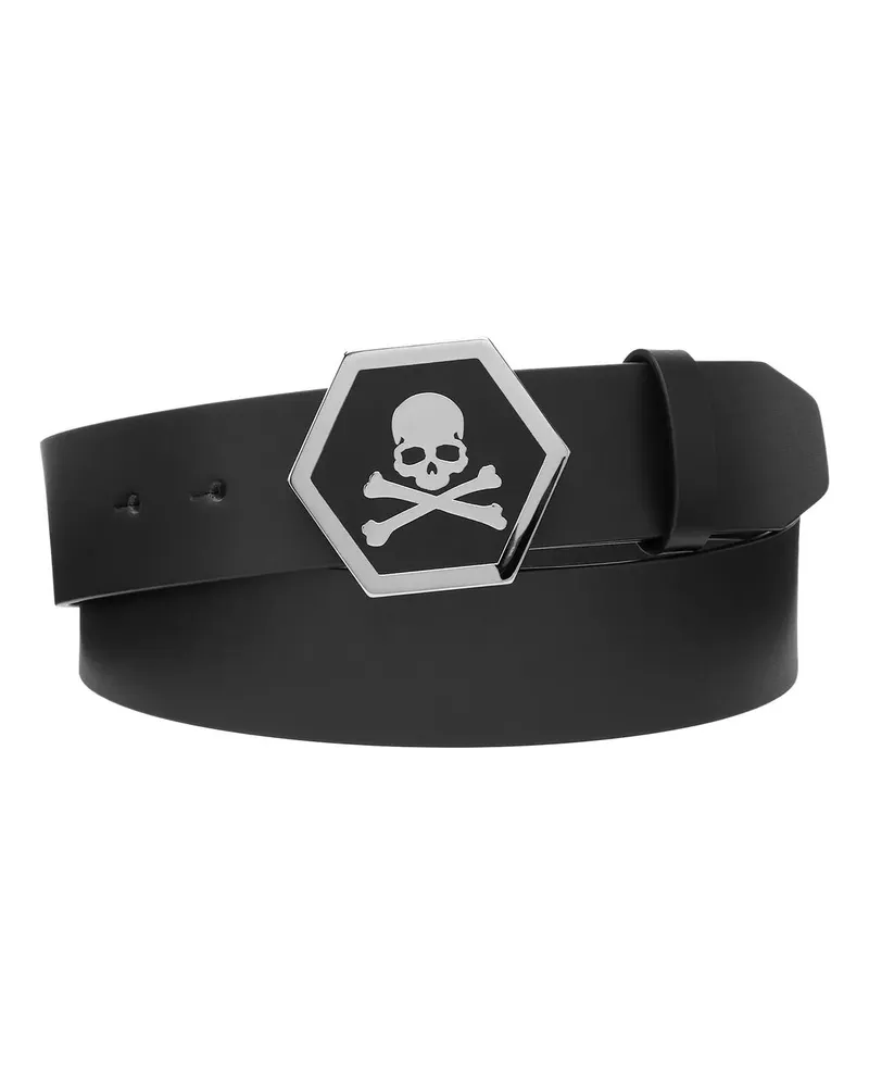 Philipp Plein Gürtel Gürtel Skull schwarz Schwarz