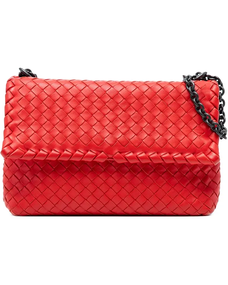 Bottega Veneta Hobo Bags Small Nappa Intrecciato Olimpia Shoulder Bag rot Rot