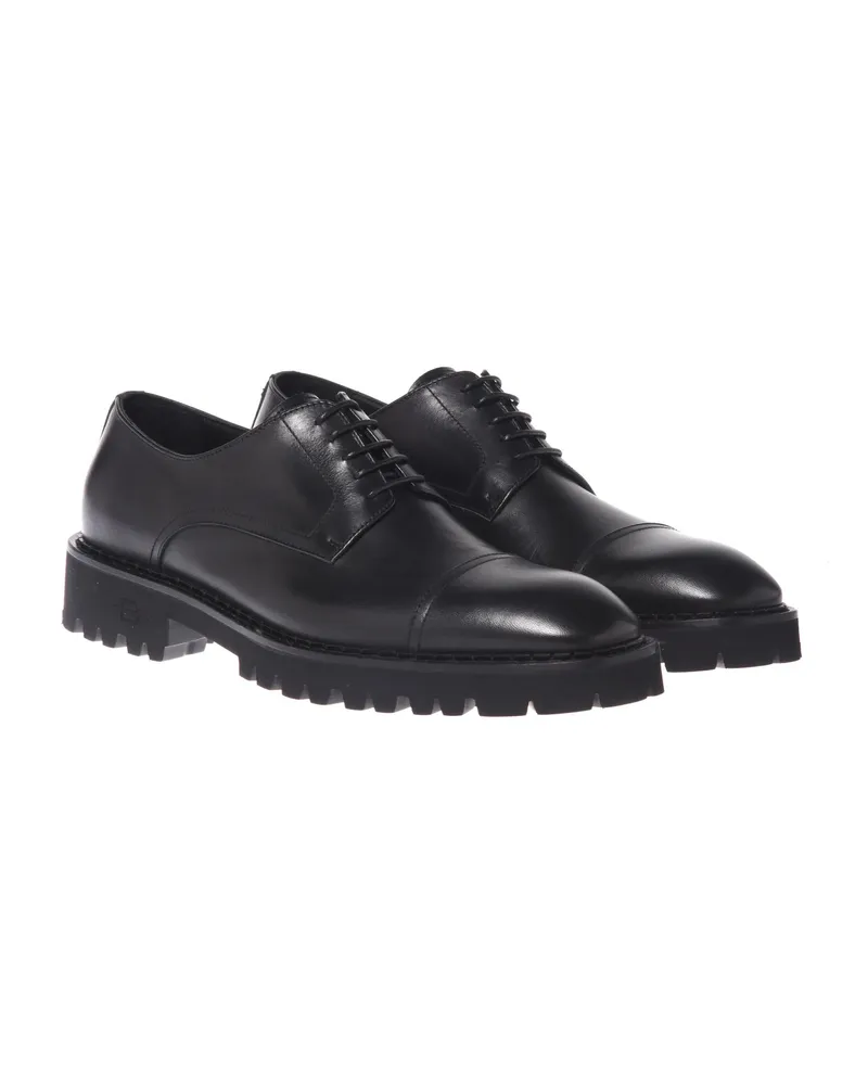 Baldinini Slipper & Pantoletten SCHNÜRSCHUH  schwarz Schwarz