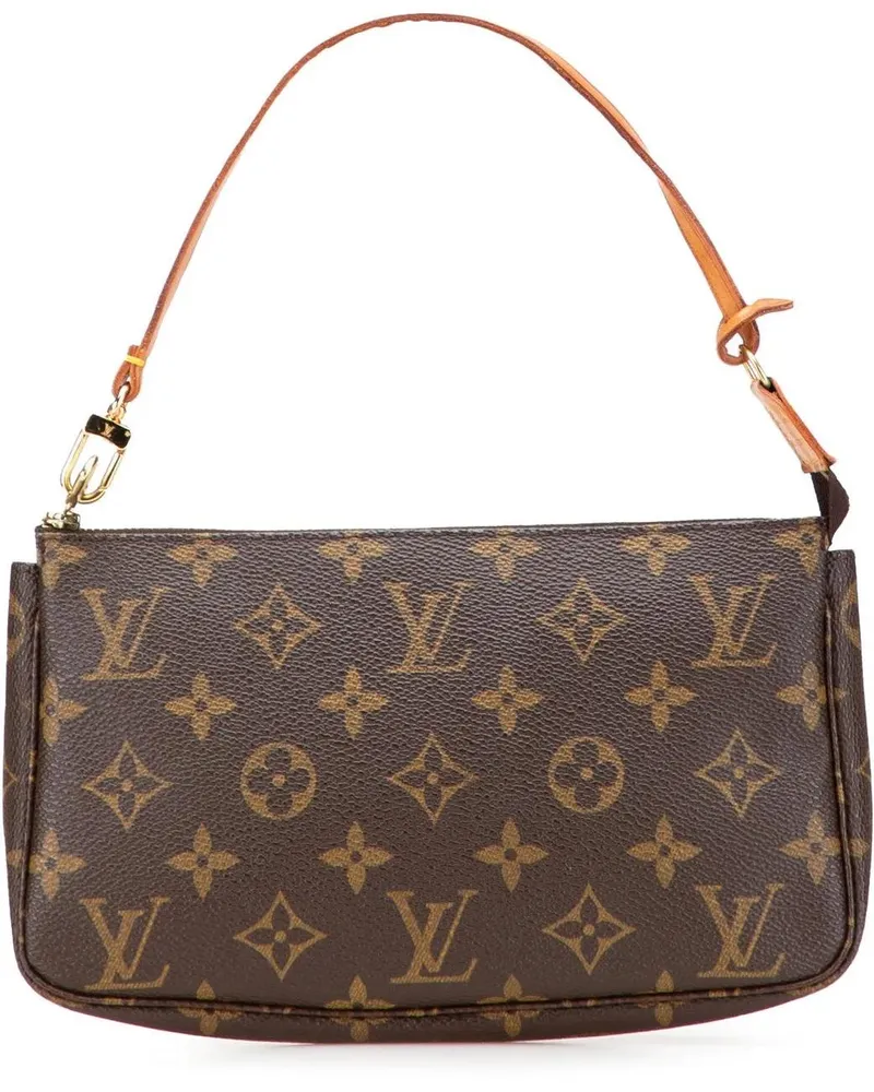 Louis Vuitton Hobo Bags Monogram Pochette Accessoires braun Braun