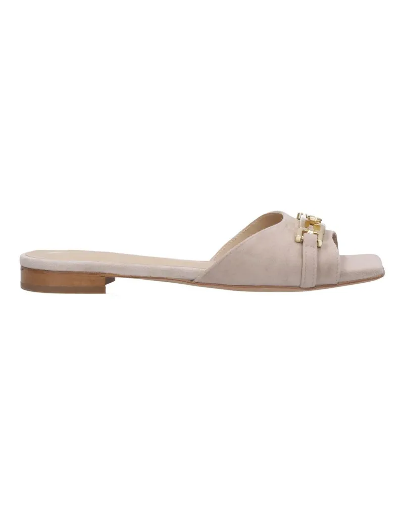 Thea Mika Sandaletten mit Absatz Pantoletten beige Beige