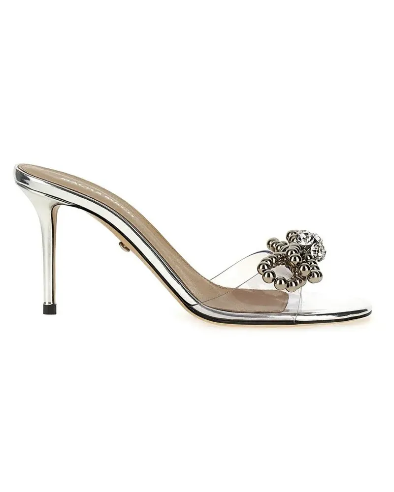 Mach & Mach Sandalen 'Stud Bow' Sandals silberfarben Silber