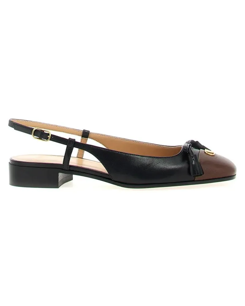 Valentino Garavani Hohe Schuhe 'Valet Du Roi' Slingback schwarz Schwarz