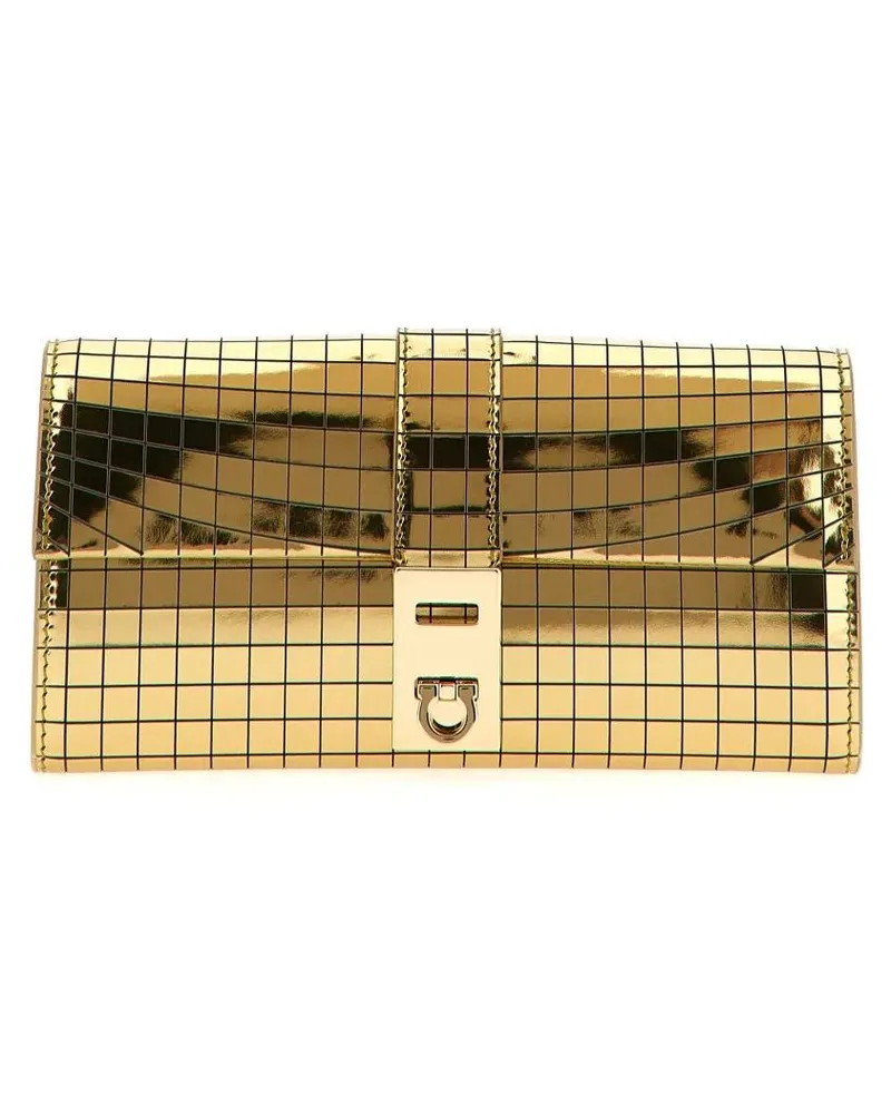 Ferragamo Portemonnaie 'Lux Gold' Wallet On Chain goldfarben 