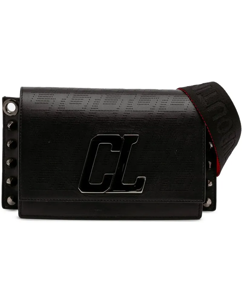 Christian Louboutin Hobo Bags Leather Wallstrap Monogram Messenger Bag schwarz Schwarz